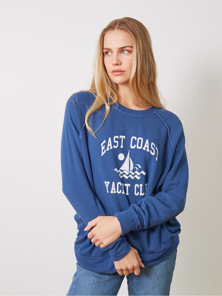 Good Hyouman Vita East Coast Yacht Club Sweatshirt- Coronet Blue - Styleartist