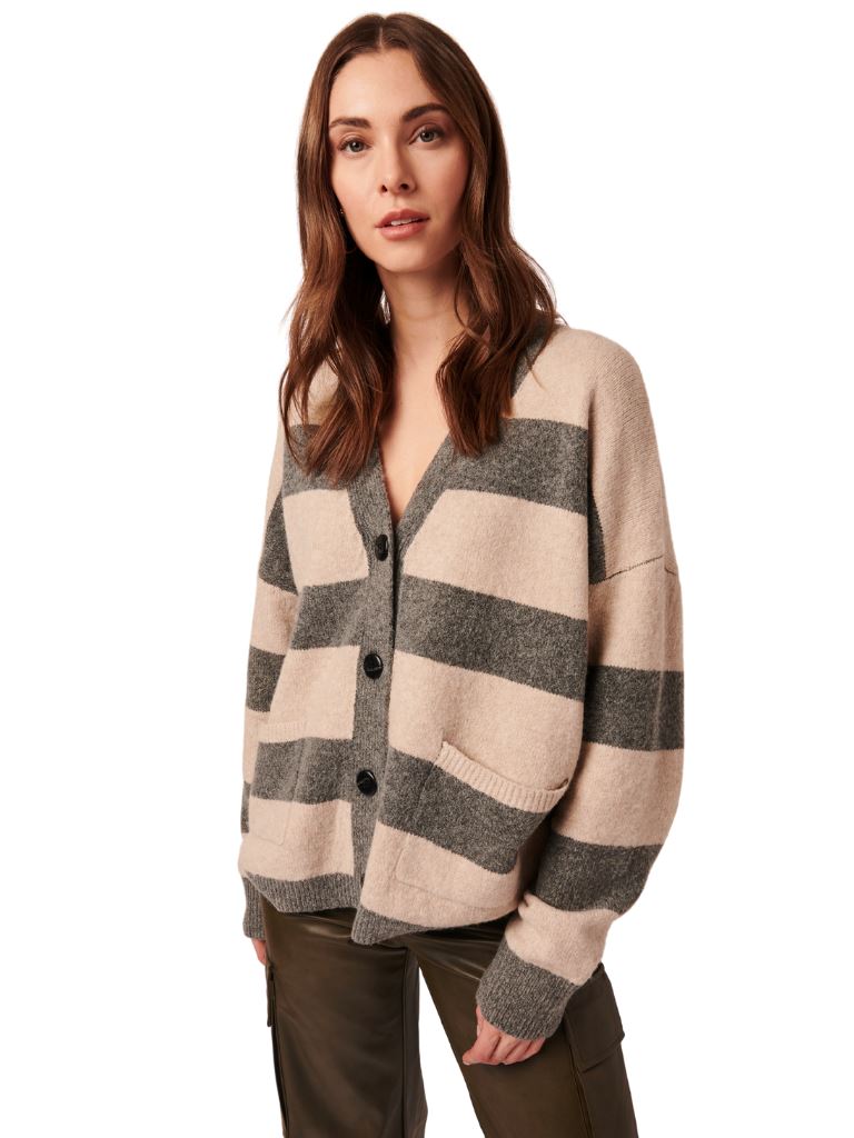 Line Phillie Striped Cardigan- Little Owl - Styleartist