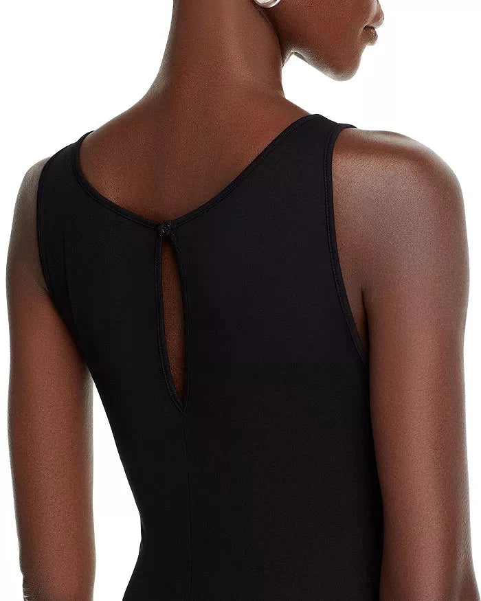 Majestic Filatures Soft Touch Boat Neck Tank Maxi Dress- Black - Styleartist