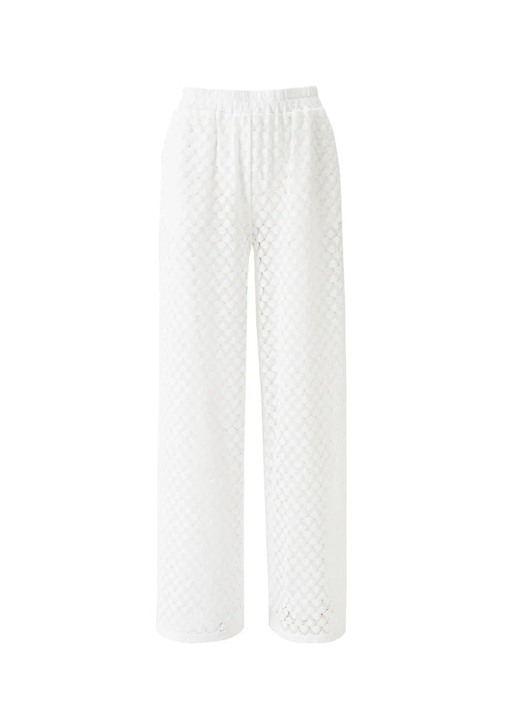 Melissa Odabash Adi Trousers- White - Styleartist