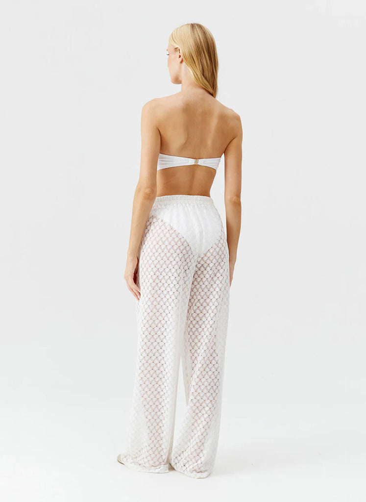 Melissa Odabash Adi Trousers- White - Styleartist