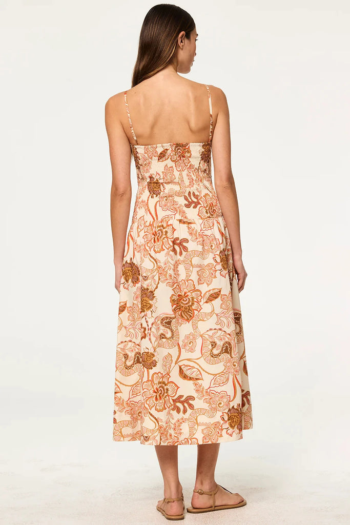 Misa Roxie Printed Stretch Cotton Poplin Dress- Summer Batik Poplin - Styleartist