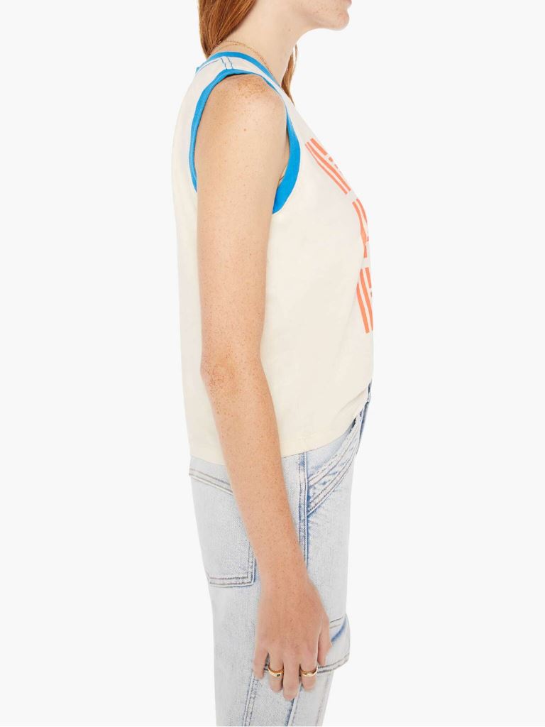 Mother Denim Strong and Silent Type Tank Top- Hot Hot Hot - Styleartist