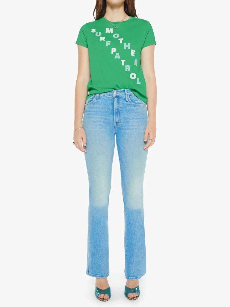 Mother Denim The Boxy Goodie Goodie T-Shirt- Surf Patrol - Styleartist