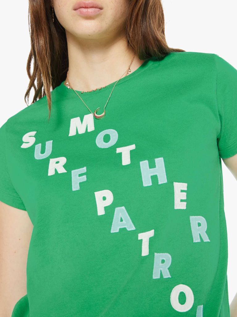 Mother Denim The Boxy Goodie Goodie T-Shirt- Surf Patrol - Styleartist
