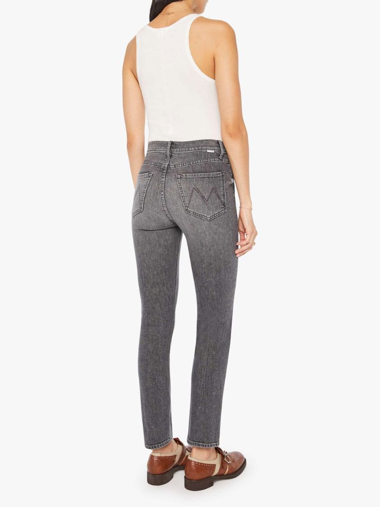 Mother Denim The Dazzler Hover High Rise Straight Leg Jean- Under the Bleachers - Styleartist