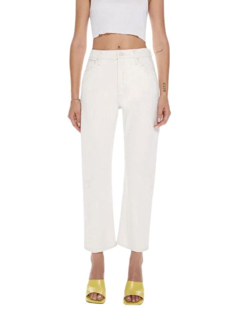 Mother Denim The Ditcher Crop Jeans- Act Natural - Styleartist