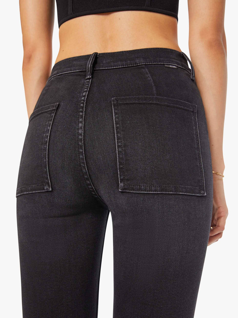 Mother Denim The Drama High Rise Flare Jeans- Spiked Hair Art Flair - Styleartist