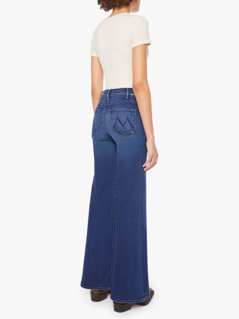 Mother Denim The Hustler Roller Sneak High Rise Wide Leg Jeans- Homecoming High - Styleartist