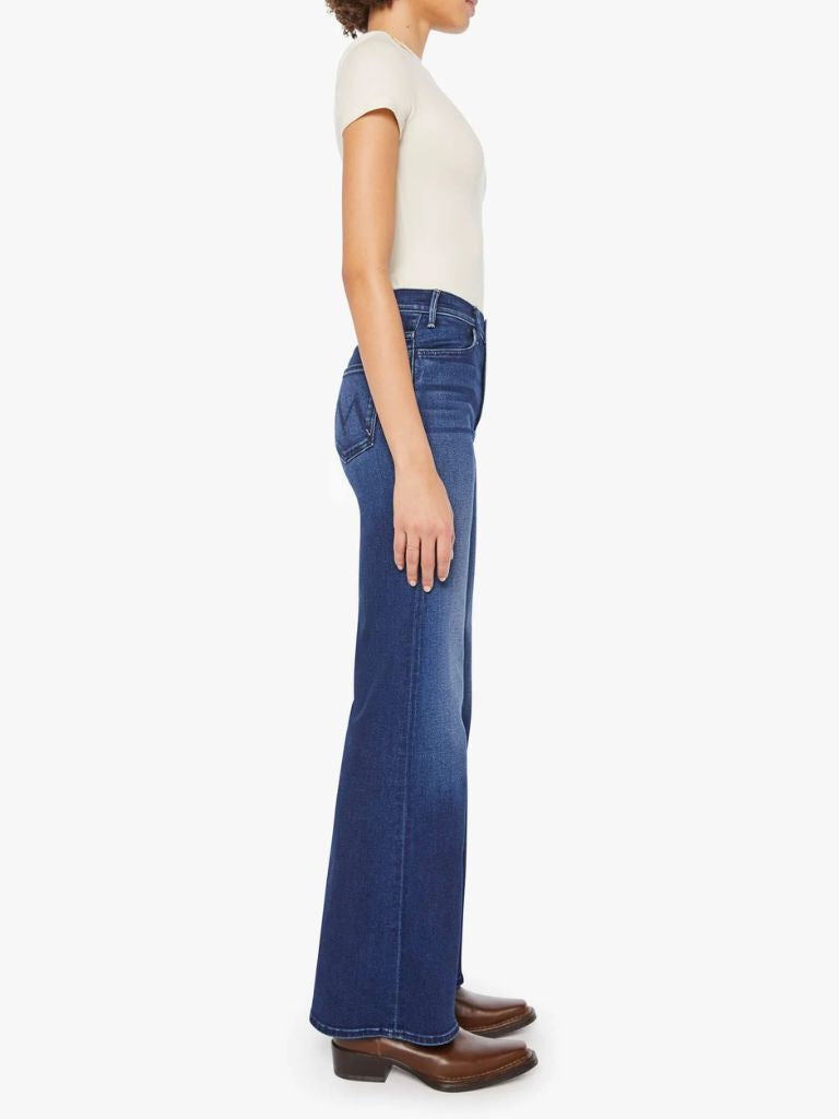 Mother Denim The Hustler Roller Sneak High Rise Wide Leg Jeans- Homecoming High - Styleartist