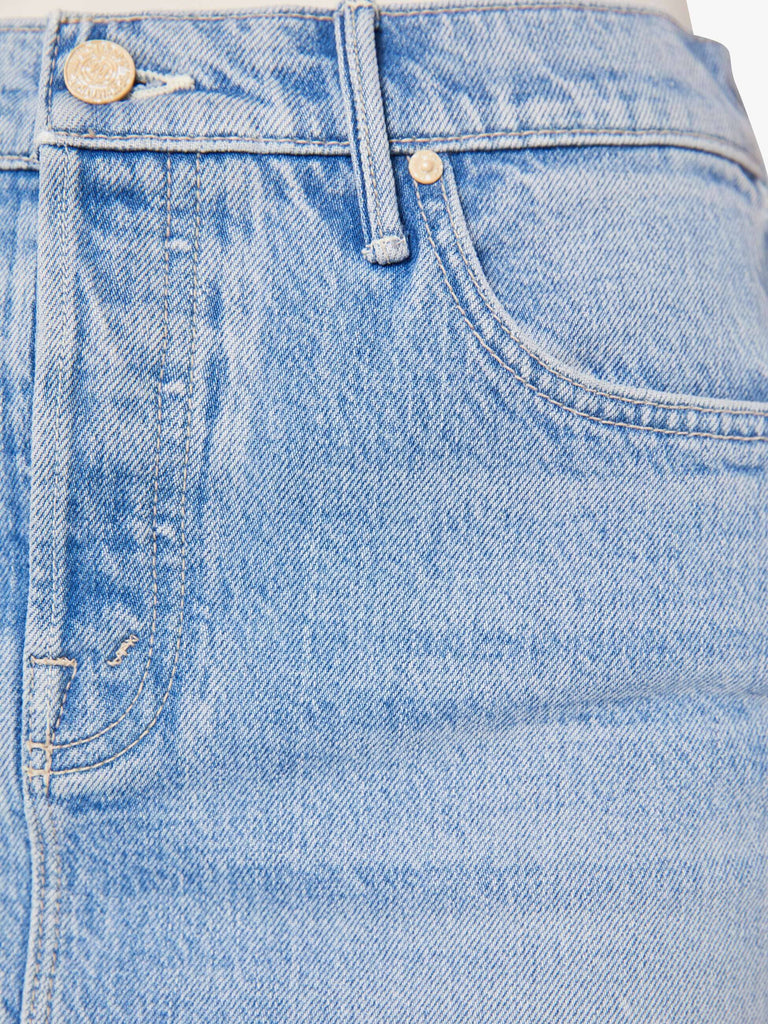 Mother Denim The Vagabond Denim Mini-Skirt- Magic School Bus - Styleartist