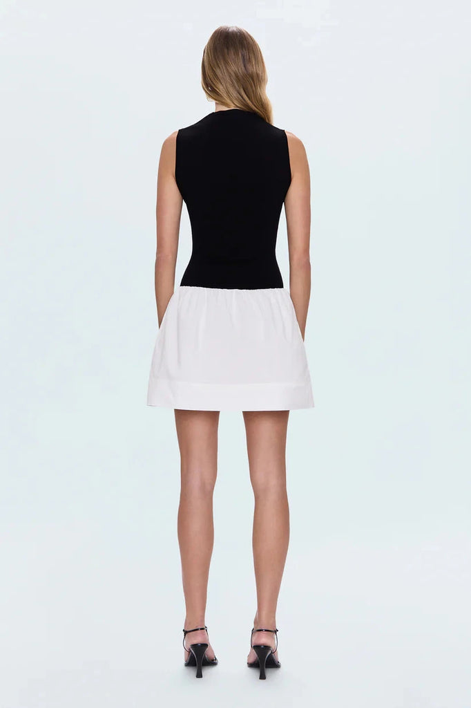 Pistola Adrienne Mini Dress- Noir and Le Blanc - Styleartist