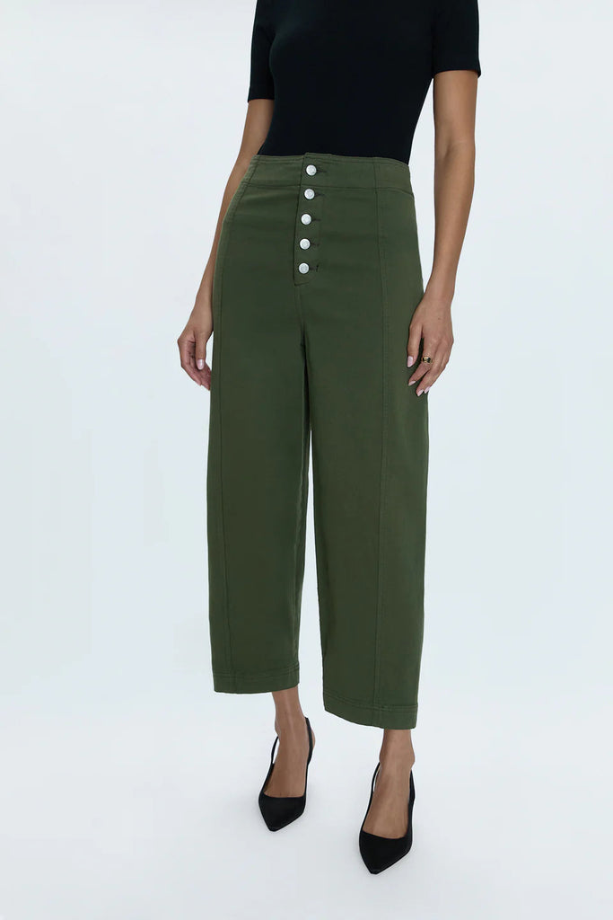 Pistola Suki Barrel Leg High Waist Trouser - Admiral - Styleartist