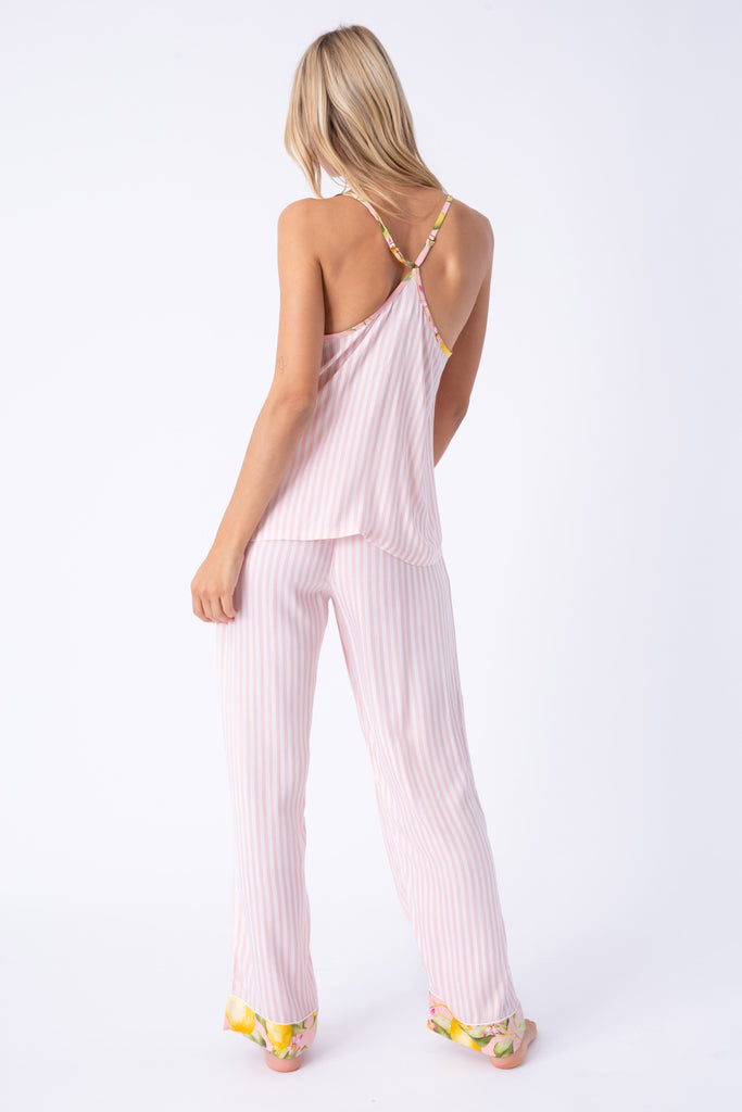 PJ Salvage In Full Bloom Pajama Pants- Pink Rose - Styleartist
