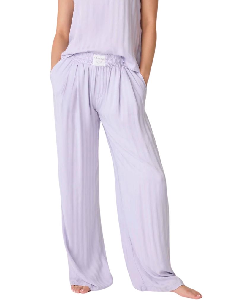 PJ Salvage Sunday Sateen Pant- Soft Orchid - Styleartist