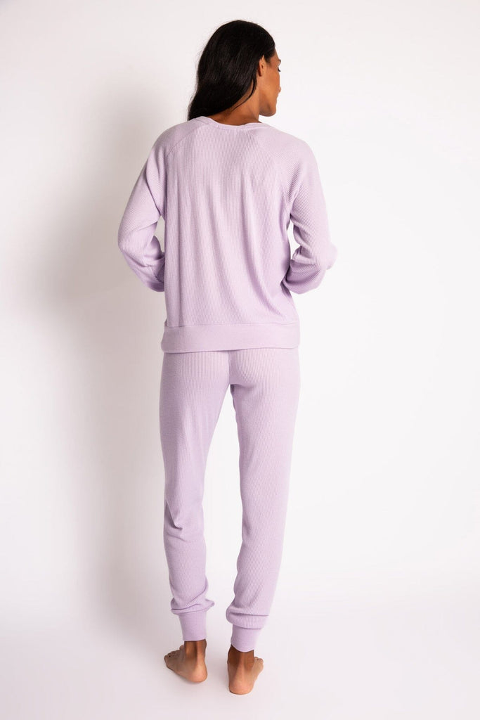 PJ Salvage Textured Essentials Jammie Pant- Gentle Lavender - Styleartist