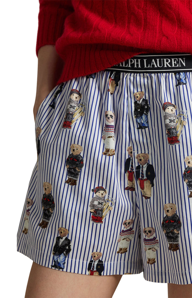 Polo Ralph Lauren All Over Bear Sleep Boxer- Snowfall Blue - Styleartist