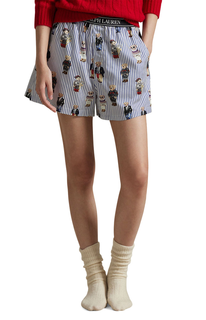 Polo Ralph Lauren All Over Bear Sleep Boxer- Snowfall Blue - Styleartist