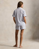 Polo Ralph Lauren Linen Shirt & Shorts Pajama Set- Xenon Blue