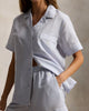 Polo Ralph Lauren Linen Shirt & Shorts Pajama Set- Xenon Blue