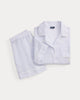 Polo Ralph Lauren Linen Shirt & Shorts Pajama Set- Xenon Blue
