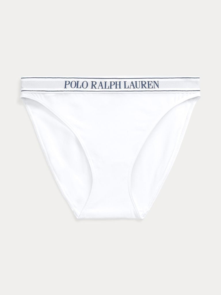 Polo Ralph Lauren Logo Bikini Brief- White Cloud - Styleartist