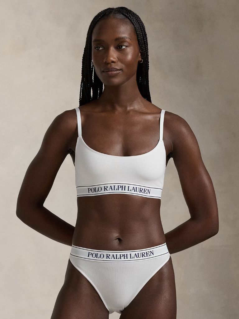 Polo Ralph Lauren Logo Bikini Brief- White Cloud - Styleartist