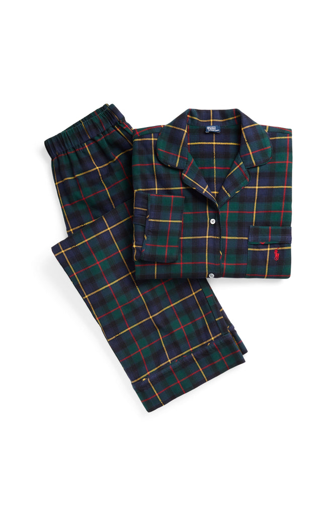 Polo Ralph Lauren Madison Flannel PJ Set- Polo Tartan - Styleartist