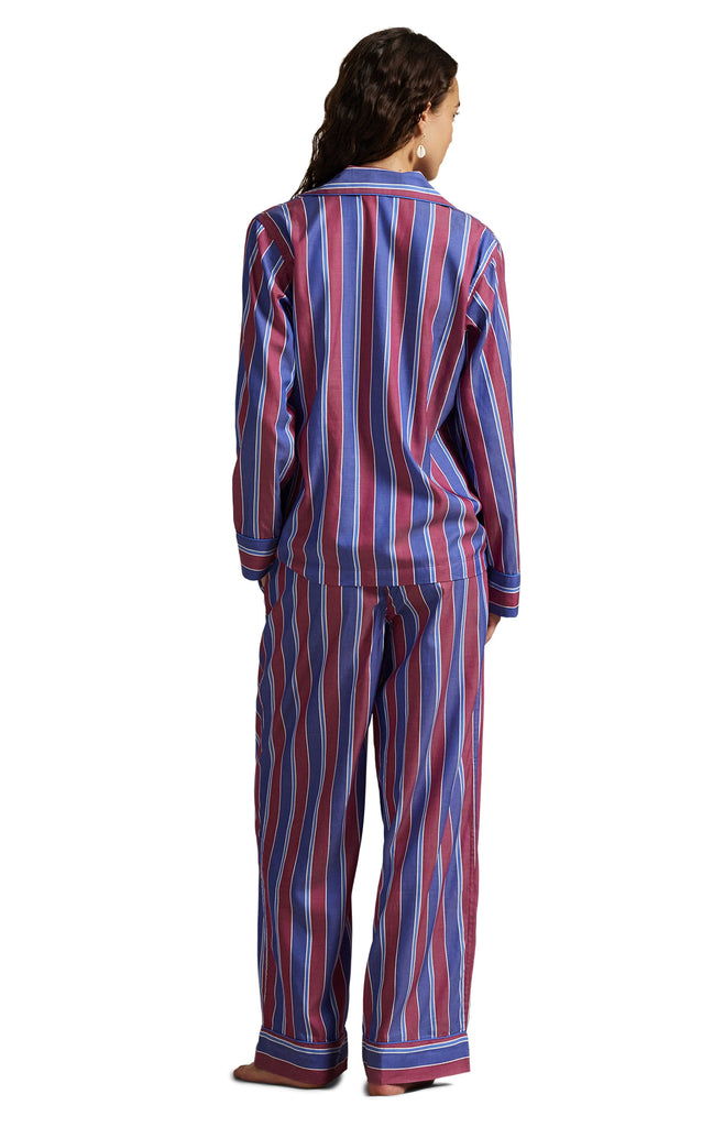 Polo Ralph Lauren Madison PJ Set Cricket Stripes- Wine Cricket - Styleartist