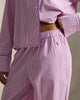 Polo Ralph Lauren Striped Poplin Long-Sleeve Pajama Set- Violet Meadow