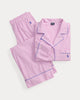 Polo Ralph Lauren Striped Poplin Long-Sleeve Pajama Set- Violet Meadow
