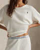 Polo Ralph Lauren Waffle-Knit Short Sleeve Pajama Set- Ecru - Styleartist