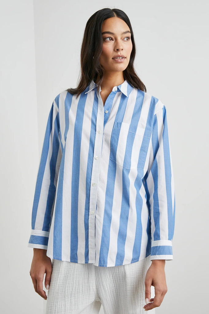 Rails Arlo Classic Button Down Shirt- Rue Stripe - Styleartist