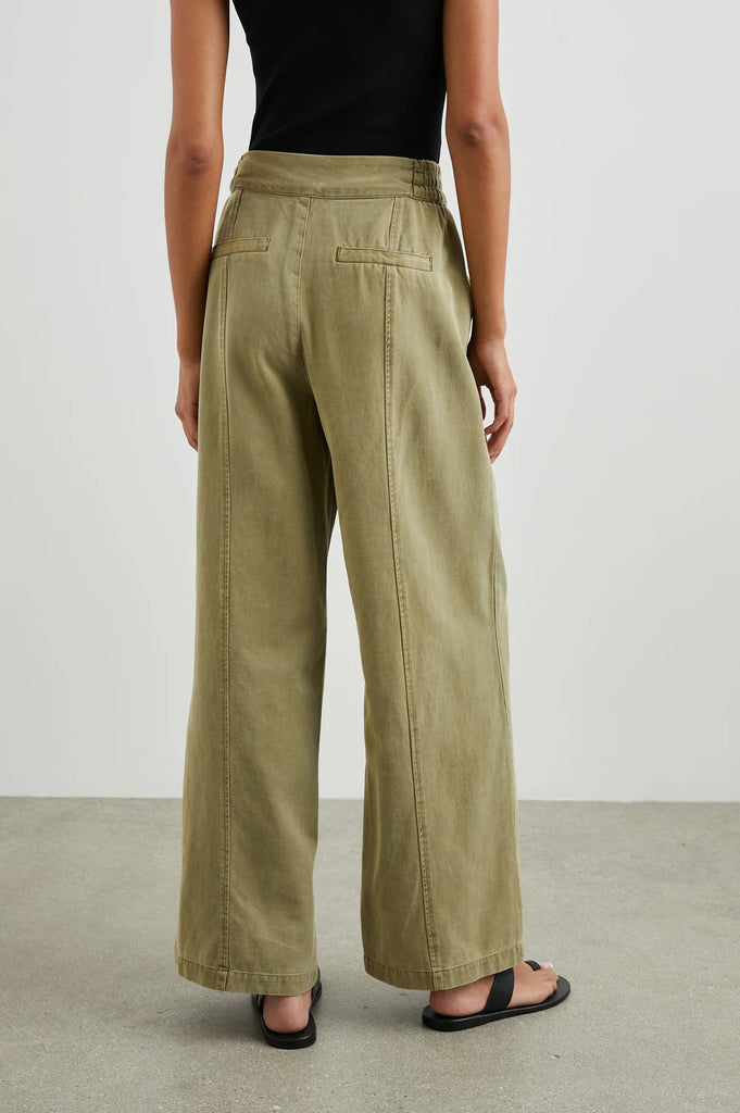Rails Greer Twill Wide Leg Pant- Canteen - Styleartist