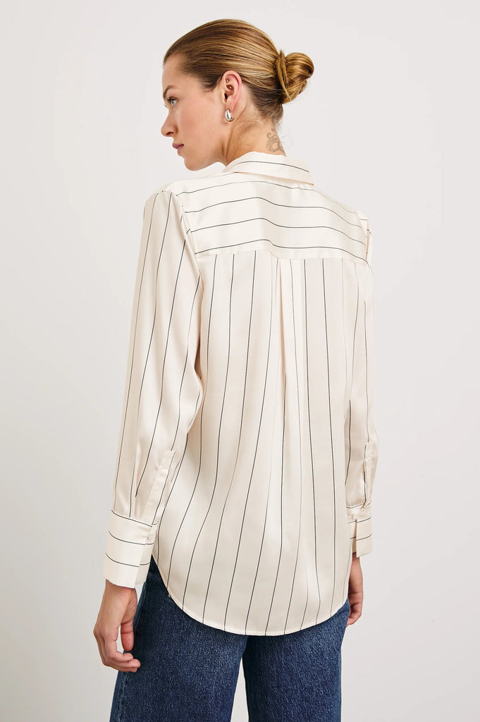 Rails Saige Striped Button Down Shirt- Brixton Stripe - Styleartist