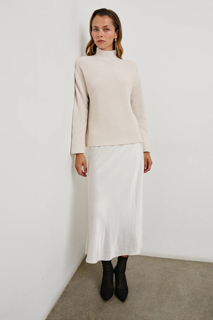 Rails Sanna Funnel Neck Sweater- Hazy Dust - Styleartist