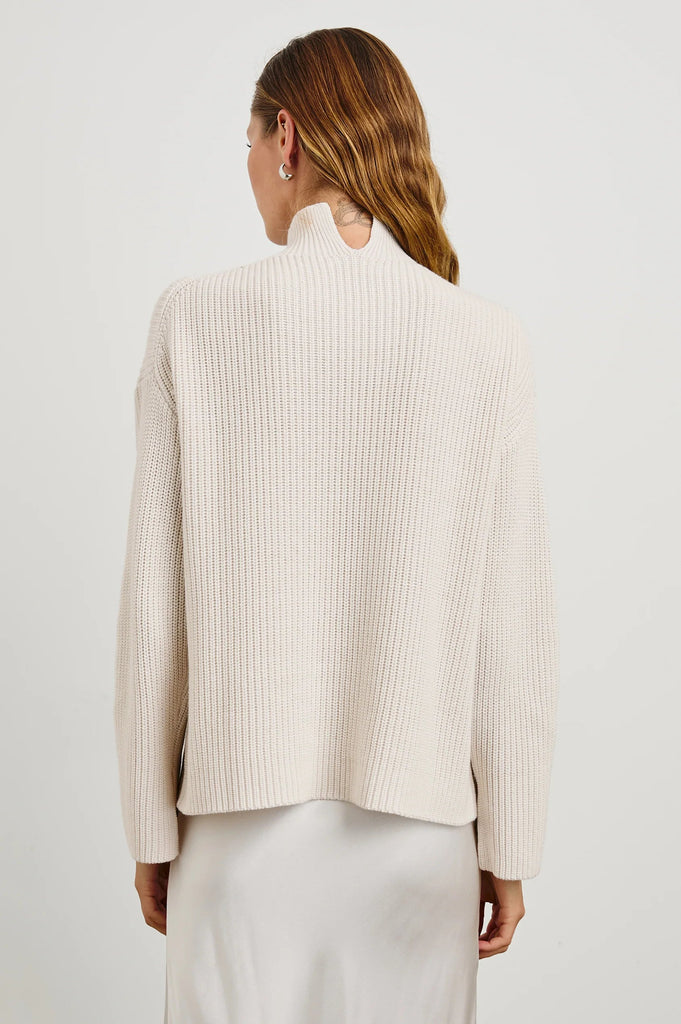 Rails Sanna Funnel Neck Sweater- Hazy Dust - Styleartist