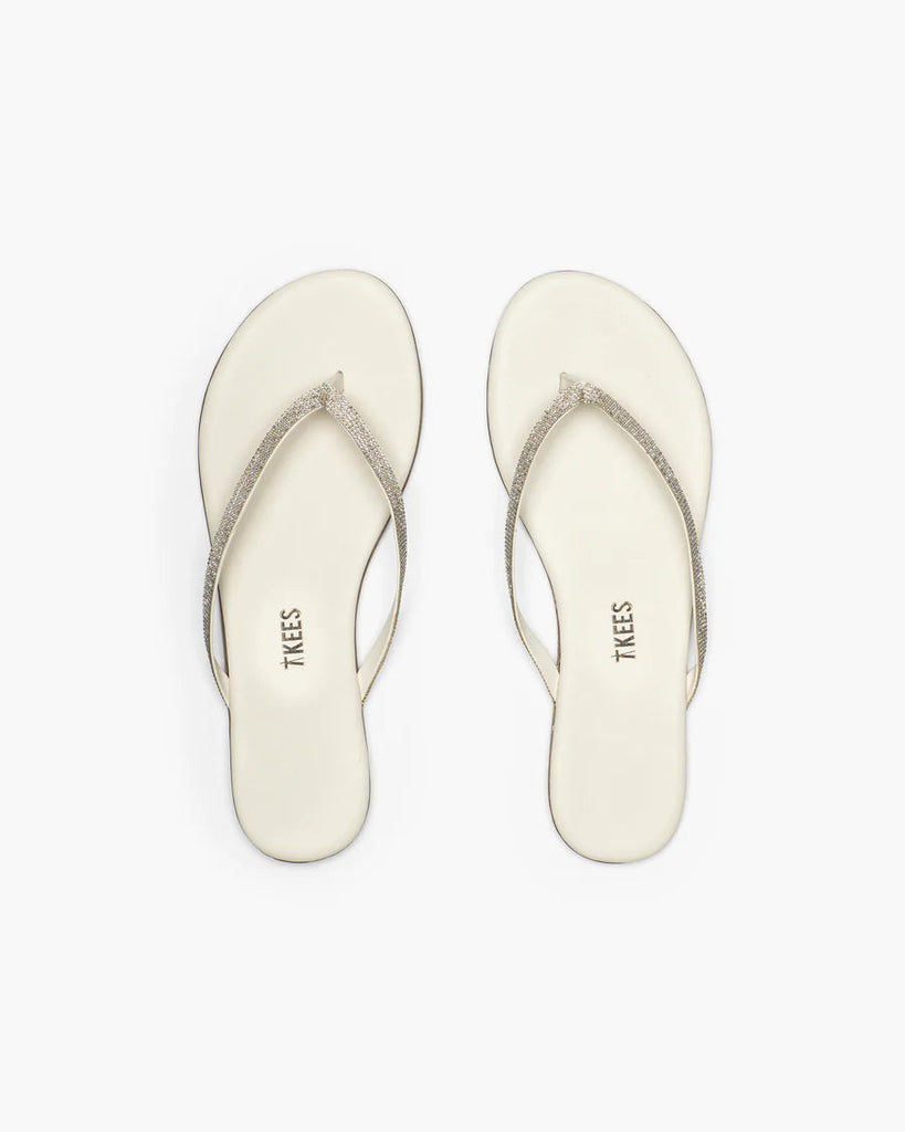 Tkees Infinity Lily Flip Flop- Cream - Styleartist