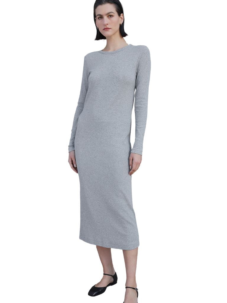 Velvet Coronado Modal Rib Dress- Heather Grey Styleartist Velvet Coronado Modal Rib Dress- Heather Grey Styleartist