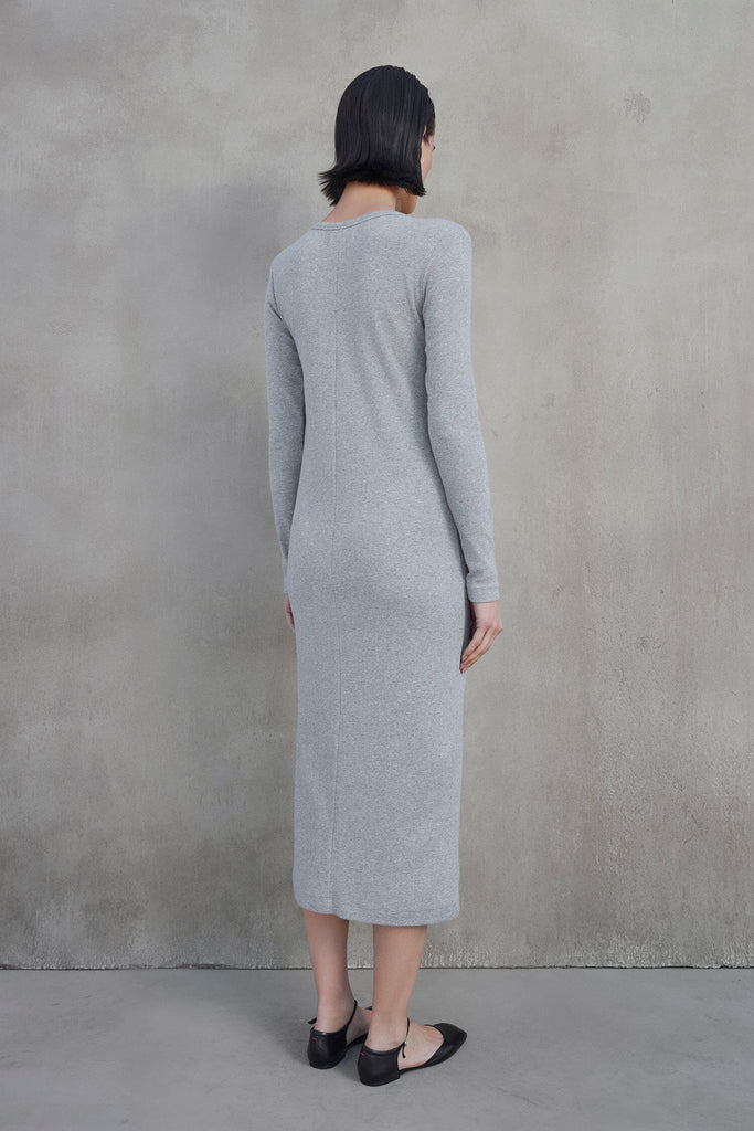 Velvet Coronado Modal Rib Dress- Heather Grey - Styleartist