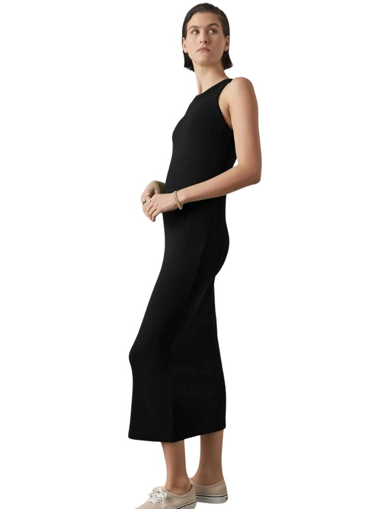 Velvet Griffith Modal Ribbed Midi Dress - Black