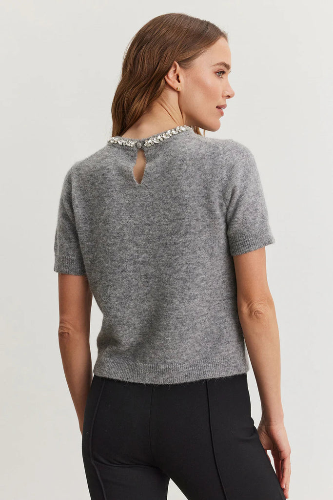 Velvet Layton Cozy Alpaca Blend Top - Heather Grey - Styleartist