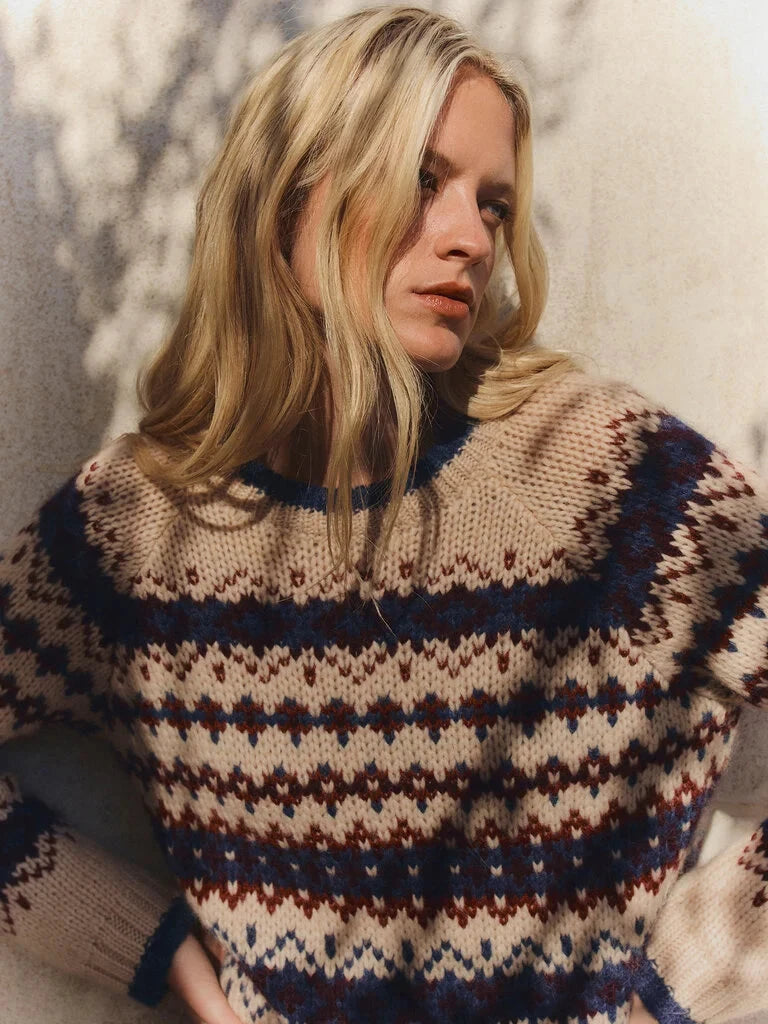 Velvet Makena Fair Isle Sweater- Multi Coloured - Styleartist