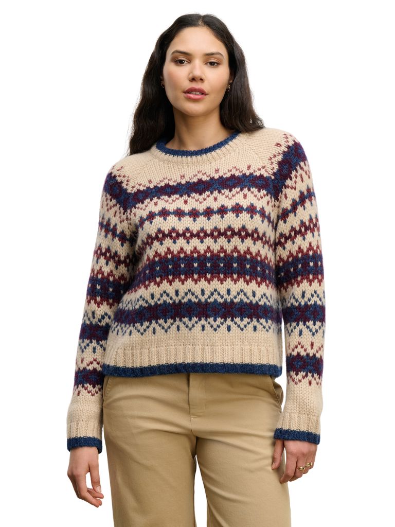 Velvet Makena Fair Isle Sweater- Multi Coloured - Styleartist