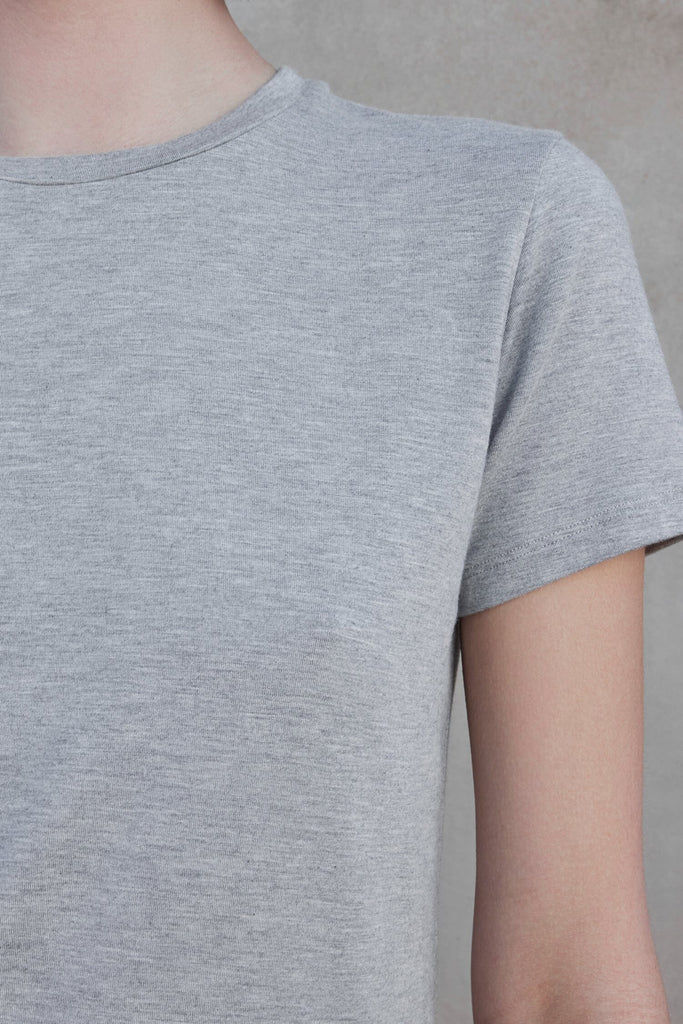 Velvet Solana Modal Jersey Short Sleeve Tee- Heather Grey - Styleartist