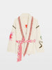 Zadig & Voltaire Alpa Cardigan Coat- Cream With Sunset Pattern - Styleartist