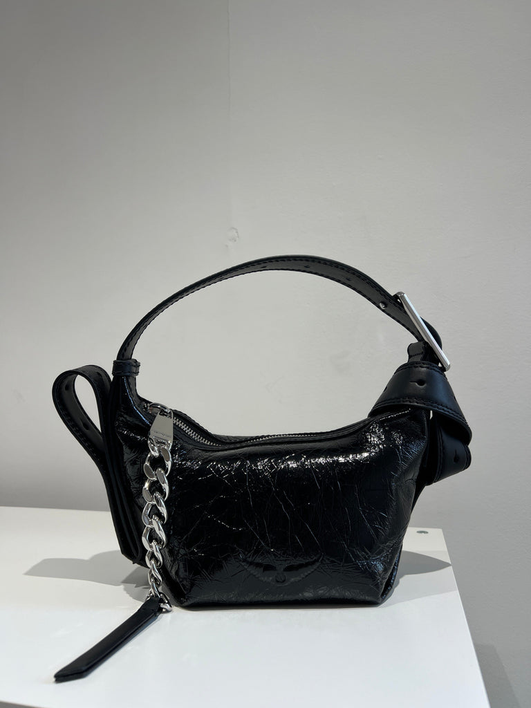 Zadig & Voltaire Le Cecilia Mini Bag- Black Crease - Styleartist