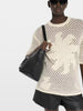 Zadig & Voltaire Malyna Linen and Cotton Short Sleeve Sweater- Ecru - Styleartist
