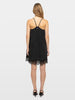 Zadig & Voltaire Respas Silk Mini Dress With Lace- Black