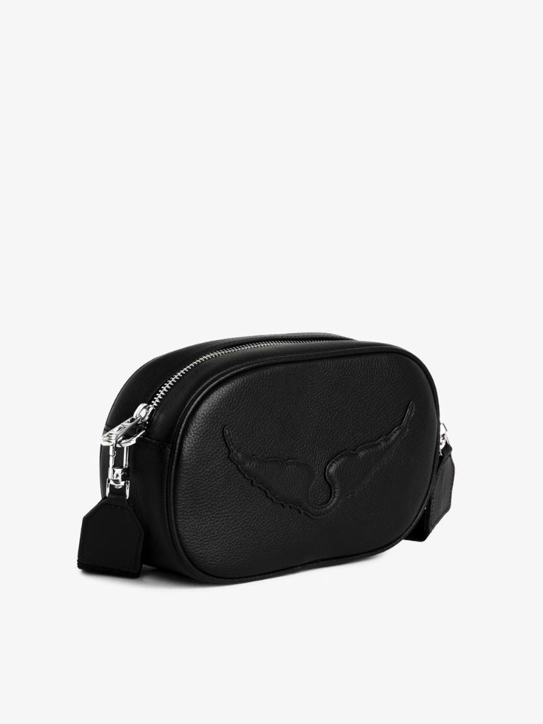 Zadig & Voltaire Rock With You Camera Bag- Black Grained Leather - Styleartist